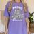 Proud Air Force Cousin Deployment Homecoming Graduation Women's Comfort Colors T-Shirt Violet