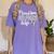 Proud Air Force Wife Air Force Graduation USAF Wife Women's Comfort Colors T-Shirt Violet