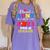 Proud Aunt Of 2023 Pre-K Graduate Senior Graduation Matching Women's Comfort Colors T-Shirt Violet