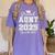 Proud Aunt Of a 2025 Graduate Grad Prom Senior Graduation Premium Tri-Blend Women's Comfort Colors T-Shirt Violet