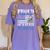 Proud Aunt Of a State Trooper Police Officer Graduation Women's Comfort Colors T-Shirt Violet
