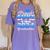 Proud Aunt Of Two 2024 Graduate Class 2024 Graduation Family Women's Comfort Colors T-Shirt Violet