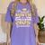Proud Auntie Of 2025 College Graduate Family 25 Graduation Women's Comfort Colors T-Shirt Violet