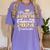 Proud Auntie Of 5th Grade Graduate 2024 Family Graduation Women's Comfort Colors T-Shirt Violet