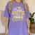 Proud Auntie Of A Class Of 2025 Graduate Senior Graduation Women's Comfort Colors T-Shirt Violet