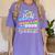 Proud Auntie Of Kindergarten Graduate 2025 Graduation Auntie Women's Comfort Colors T-Shirt Violet