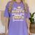 Proud Aunty Of 2023 Class MBA Graduate Family Graduation Women's Comfort Colors T-Shirt Violet