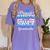 Proud Aunty Of 2024 College Graduate Family 24 Graduation Women's Comfort Colors T-Shirt Violet