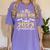 Proud Bonus Mom Of Two 2023 Graduate Class 2023 Graduation Women's Comfort Colors T-Shirt Violet