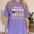 Proud Brother Class Of 2021 Graduate Senior 21 Graduation Women's Comfort Colors T-Shirt Violet