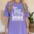 Proud DAD Of A 5th Grade Graduate 2024 Elementary Graduation Women's Comfort Colors T-Shirt Violet