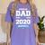 Proud Dad Of A Class Of 2020 Graduate TShirt Graduation Women's Comfort Colors T-Shirt Violet
