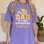 Proud Dad Of A Class 2025 Kindergarten Graduate Graduation Women's Comfort Colors T-Shirt Violet