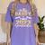 Proud Daddy Of Two 2023 Graduate Class 2023 Graduation Women's Comfort Colors T-Shirt Violet