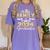 Proud Family Of Two 2024 Graduate Class 2024 Graduation Women's Comfort Colors T-Shirt Violet