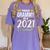 Proud Grammy Of A 2021 Graduate Graduation Clothes MBA PhD Women's Comfort Colors T-Shirt Violet