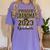 Proud Grandma Of A 2023 Graduate Graduation Women's Comfort Colors T-Shirt Violet