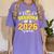 Proud Grandma Of A 2026 Senior Softball Graduation Matching Women's Comfort Colors T-Shirt Violet