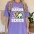 Proud Grandma Of A 2026 Senior Volleyball Graduation Leopard Women's Comfort Colors T-Shirt Violet