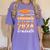 Proud Grandma Of A Class Of 2024 Matching Family Graduation Women's Comfort Colors T-Shirt Violet