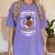 Proud Grandpa Of a 2026 Football Senior Graduation Women's Comfort Colors T-Shirt Violet