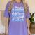 Proud Lil Brother Of 2025 Graduate College Shirt Graduation Women's Comfort Colors T-Shirt Violet