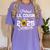 Proud Lil Cousin Of A Class Of 2025 Senior Graduation 2025 Women's Comfort Colors T-Shirt Violet