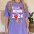 Proud MEMAW Of 2024 Pre-K Graduation Graduate Senior 2024 Women's Comfort Colors T-Shirt Violet