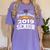 Proud Mom Of A 2019 Senior Graduation Class Outfit T-Shirt Women's Comfort Colors T-Shirt Violet