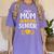 Proud Mom Of A 2021 Senior Shirt Class Graduation 2021 Mommy Women's Comfort Colors T-Shirt Violet