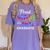 Proud Mom Of a 2022 Graduate Matching Tie Dye Graduation Women's Comfort Colors T-Shirt Violet