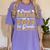 Proud Mom Of A 2023 1st Grade Graduate Shirt Fun Graduation Women's Comfort Colors T-Shirt Violet