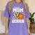 Proud Mom Of A 2026 Senior Basketball Graduation Leopard Women's Comfort Colors T-Shirt Violet