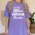 Proud Mom Of An Awesome Teacher Shirt Cute Graduation For Men Women Women's Comfort Colors T-Shirt Violet