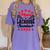 Proud Mom Of a Lacrosse Senior 2022 Graduation Women's Comfort Colors T-Shirt Violet