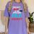 Proud Mom PhD Doctoral Graduation Doctorate Degree Women's Comfort Colors T-Shirt Violet