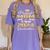 Proud Mom Of Two 2024 Graduate Class 2024 Graduation Family Premium Women's Comfort Colors T-Shirt Violet