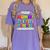 Proud MOMMY Of a 2025 Preschool Graduate Graduation Women's Comfort Colors T-Shirt Violet