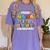 Proud NANA Of a 2025 Kindergarten Graduate Graduation Women's Comfort Colors T-Shirt Violet