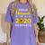 Proud Nanna Of 2020 Graduate Class Of 2020 Graduation Women's Comfort Colors T-Shirt Violet