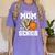 Proud Senior Mom Class Of 2026 Basketball Graduation Leopard Women's Comfort Colors T-Shirt Violet