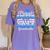 Proud Sister Of 2024 College Graduate Family 24 Graduation Women's Comfort Colors T-Shirt Violet