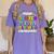 Proud SISTER Of a 2025 Kindergarten Graduate Graduation Women's Comfort Colors T-Shirt Violet