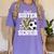 Proud Sister Of A 2026 Senior Soccer Graduation Leopard Women's Comfort Colors T-Shirt Violet