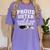 Proud Sister Of A Grad Class Of 2018 Graduation Apparel Women's Comfort Colors T-Shirt Violet