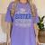 Proud Sister Of Two Class Of 2025 Graduates Twins Graduation Women's Comfort Colors T-Shirt Violet