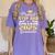 Proud Step Dad Of 2025 College Graduate Family 25 Graduation Women's Comfort Colors T-Shirt Violet