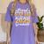 Proud Step Dad Of A Class Of 2025 Graduate Senior Graduation Women's Comfort Colors T-Shirt Violet