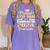Proud Step Mom Of Kindergarten Graduate 2024 Graduation Step Women's Comfort Colors T-Shirt Violet