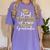 Proud Step Mom Of Two 2024 Graduate Class 2024 Graduation Women's Comfort Colors T-Shirt Violet
